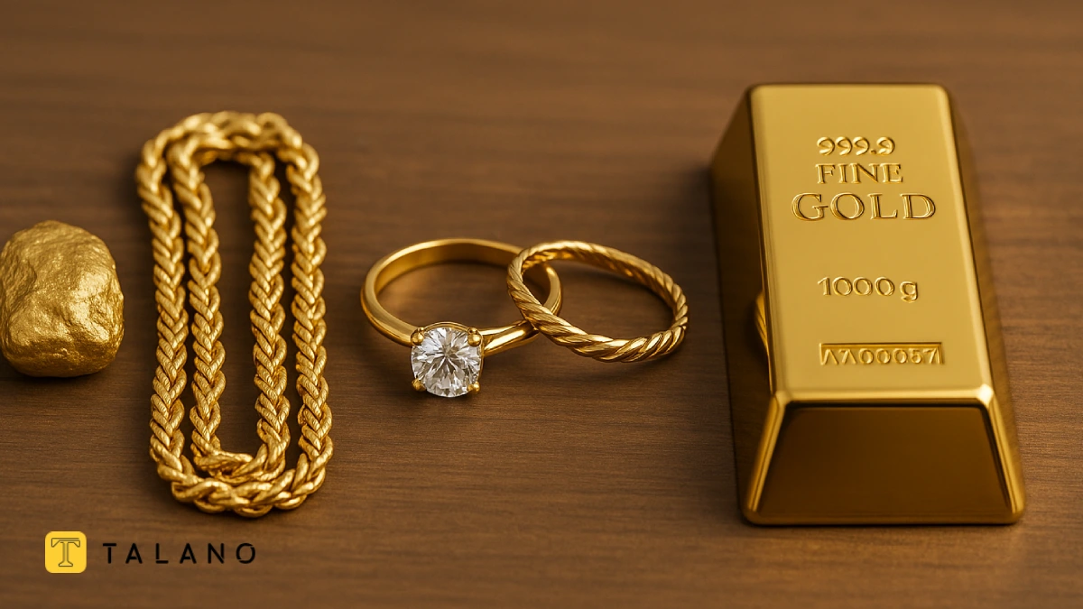 تفاوت طلای آب‌ شده با طلای نو، کارکرده یا شمش