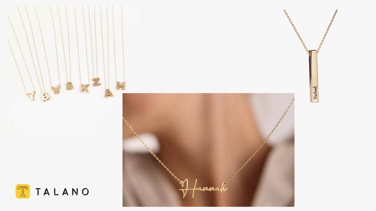 پلاک اسم طلا مردانه