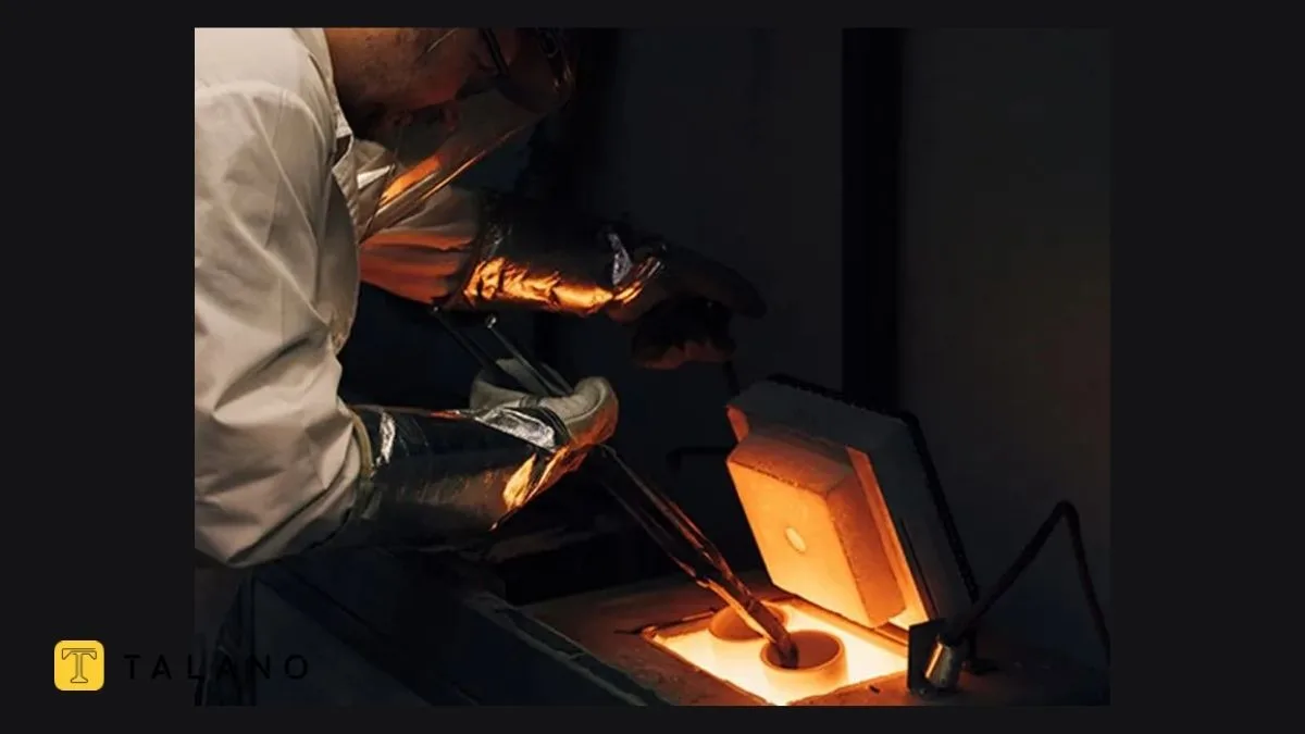 ذوب کردن طلا در فرایند ری گیری