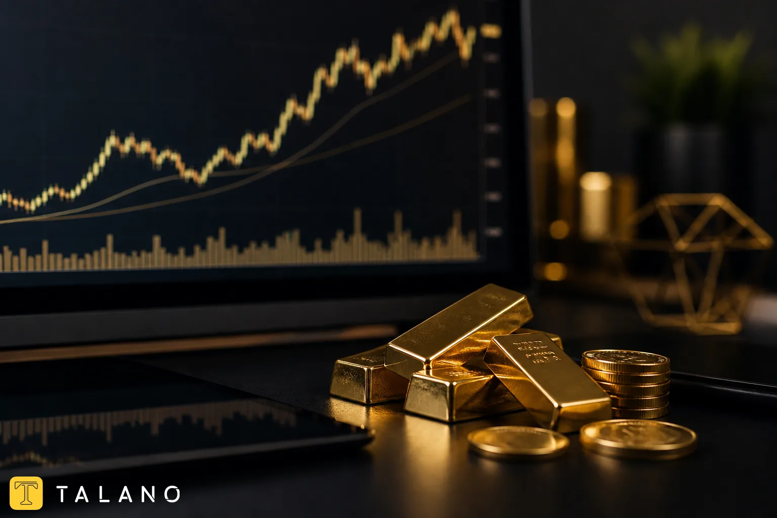 نمایش مفهومی صندوق سرمایهگذاری طلا و بازار