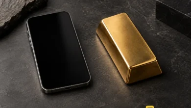 مقایسه گوشی هوشمند و شمش طلا برای خرید