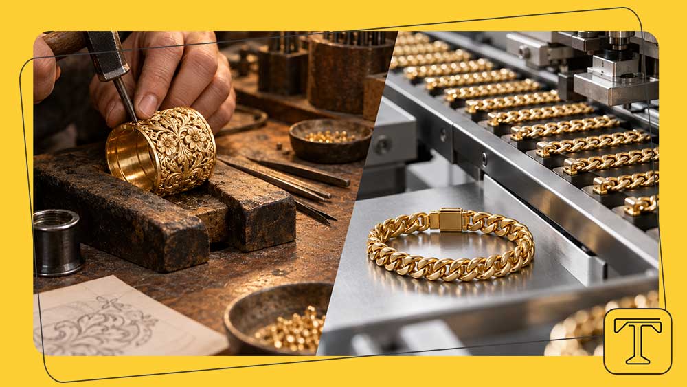 تفاوت طلای دست ساز و ماشینی